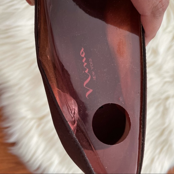 Nina Brown Kitten Heels Shoe - Picture 6 of 9